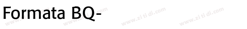Formata BQ字体转换